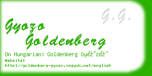 gyozo goldenberg business card